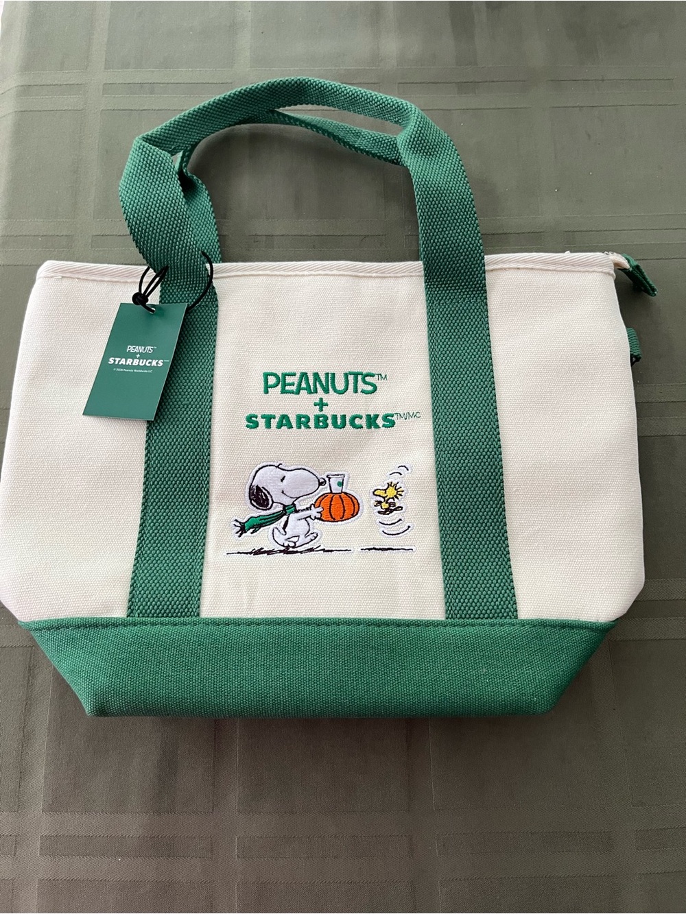 Peanuts x Starbucks Snoopy Mini Canvas Tote Bag